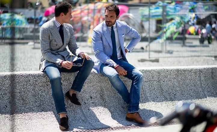 Áo vest nam caro trẻ trung phối quần jeans năng động